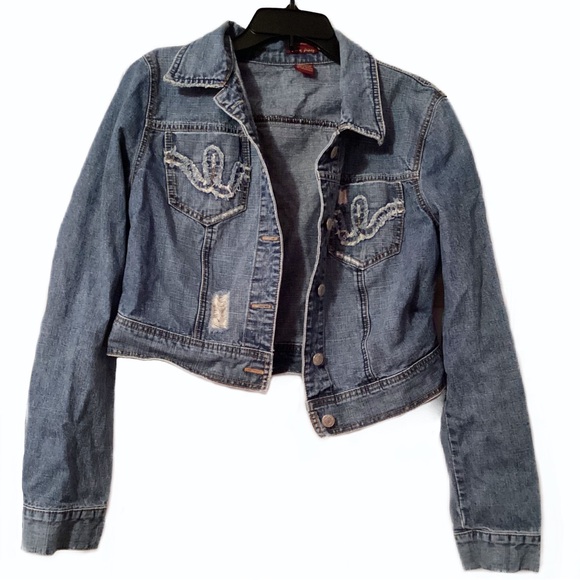 All American Girl War Jean Jacket Size L - Picture 1 of 6
